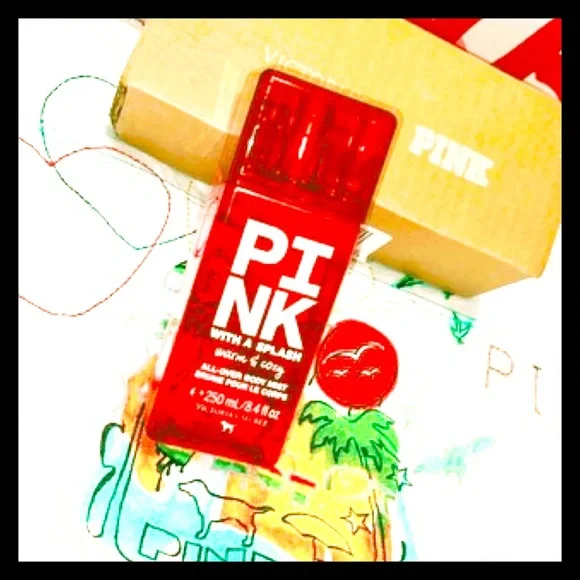 💕ⓅⒾⓃⓀ ⓋⓈ Warm & Cozy Retro Mist PINK with a splash NEW IN BOX💕 - Picture 6 of 6